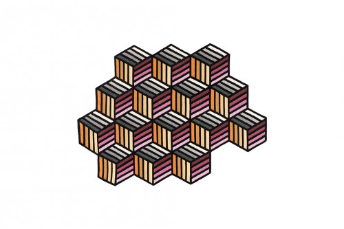 ковер parquet hexagon orange 305x188 от gan в Сочи