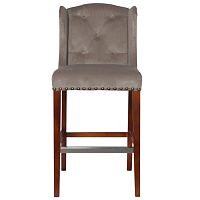 стул барный rais велюр бежево-серый в Сочи