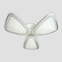 потолочная светодиодная люстра ambrella light orbital granule fg1010/3 wh/sl 204w d770 в Сочи