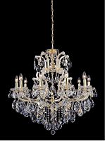 подвесная люстра crystal lux isabel sp11 gold/transparent золото в Сочи