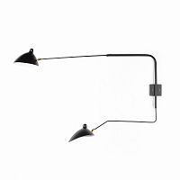 настенный светильник sconce mouille 2 лампы 2 черный в Сочи