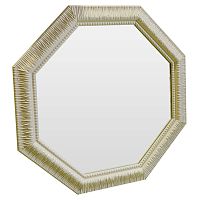 зеркало восьмиугольное бежевое с резьбой cozy beige в Сочи
