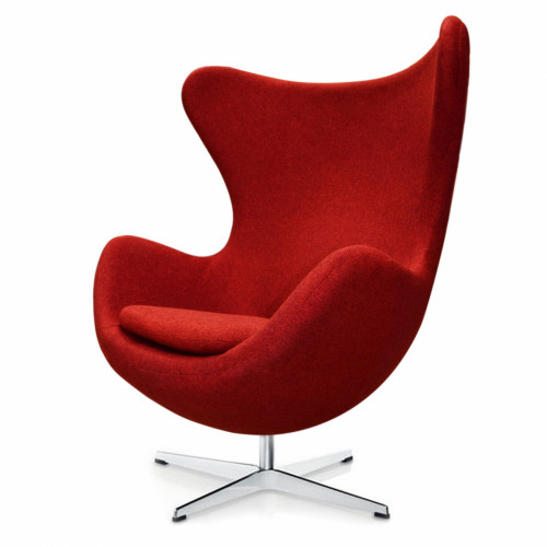 кресло egg chair темно-красное в Сочи