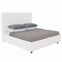 кровать подростковая с мягкой спинкой 140х200 белая shining modern в Сочи