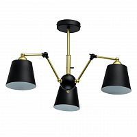 потолочная люстра mw-light таун 5 691011403 черная в Сочи