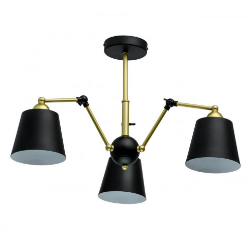 потолочная люстра mw-light таун 5 691011403 черная в Сочи