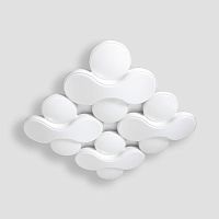 потолочный светодиодный светильник ambrella light orbital granule fg1066/4 wh 208w d720*720 в Сочи