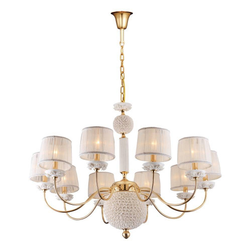 подвесная люстра crystal lux adagio sp10 белая в Сочи