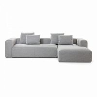 диван blok sofa 3 правый угол светло-серый от la forma (ex julia grup) в Сочи