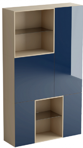 шкаф diamond 14 полок ясень, синий в Сочи