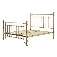 кованая двуспальная кровать 180х200 золотая blaine в Сочи