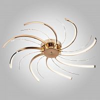 потолочная светодиодная люстра eurosvet twist 90054/8 золото в Сочи