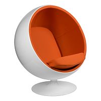 кресло eero aarnio style ball chair оранжевое в Сочи