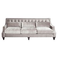 диван tufted прямой серый в Сочи
