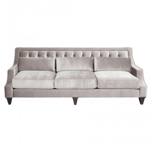 диван tufted прямой серый в Сочи