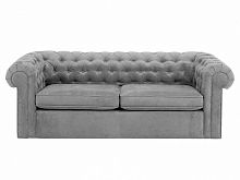диван chesterfield прямой серый в Сочи