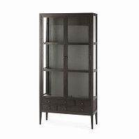 книжный шкаф altino витрина коричневый в Сочи
