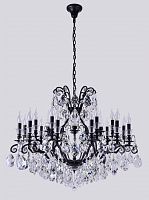 подвесная люстра crystal lux magnifico sp19 black/transparent черная в Сочи