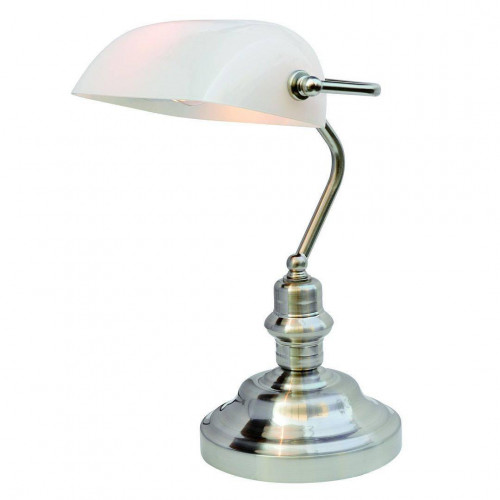 настольная лампа arte lamp banker a2491lt-1ss в Сочи