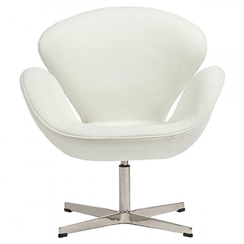 кресло swan chair кашемир белое в Сочи
