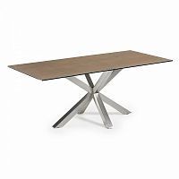 стол arya 200x100 st steel matt, фарфор iron cor c795k10 от la forma (ex julia grup) в Сочи