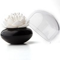 контейнер для хранения ватных палочек lotus черный-белый в Сочи