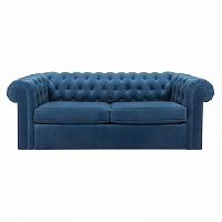 диван chesterfield прямой синий в Сочи