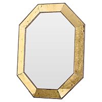 зеркало золотое восьмиугольное в состаренной раме aristocrat gold в Сочи