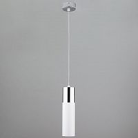 подвесной светильник eurosvet double topper 50135/1 led хром/белый в Сочи