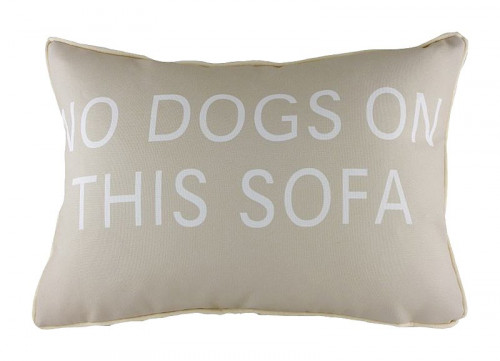 подушка с надписью no dogs on this sofa в Сочи