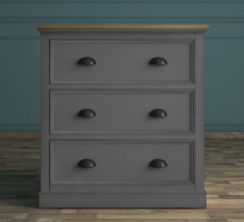 комод palermo с тремя ящиками малый серый в Сочи