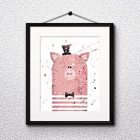 постер pig а4 в Сочи