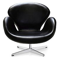 кресло swan chair черное в Сочи