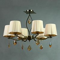 подвесная люстра brizzi bx03203/6 bronze cream в Сочи