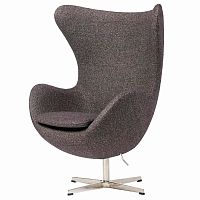 кресло egg chair серое в Сочи