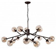 подвесная люстра crystal lux bueno sp-pl15 янтарная в Сочи