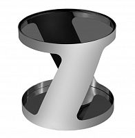 столик журнальный height black silver хром в Сочи