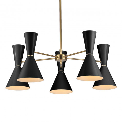 потолочный светильник stilnovo style 5 ламп чёрная в Сочи