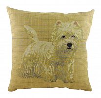 подушка с фото белого терьера westie в Сочи