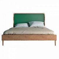 кровать деревянная двуспальная 160х200 зеленая ellipse в Сочи