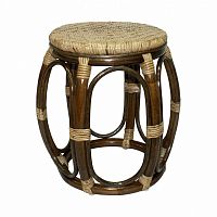 табурет из ротанга drum коричневый в Сочи