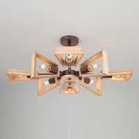 потолочная люстра eurosvet klark 70056/8 кофе в Сочи