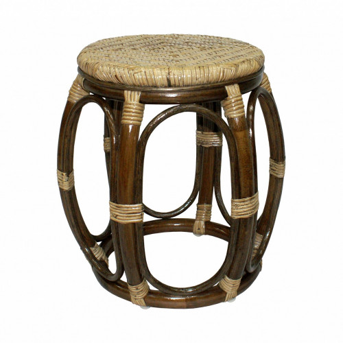 табурет из ротанга drum коричневый в Сочи