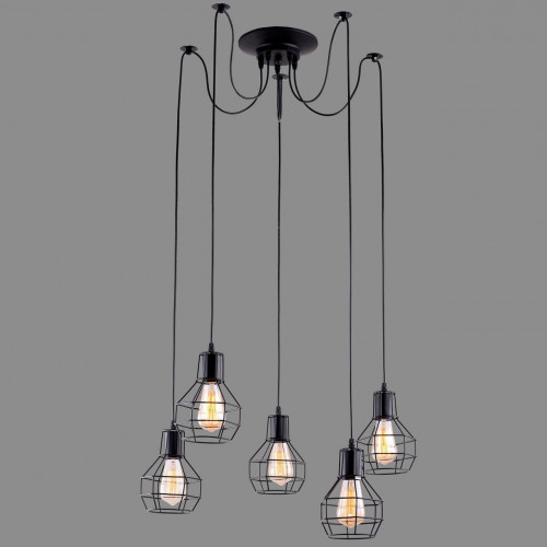 подвесная люстра arte lamp a1109sp-5bk в Сочи