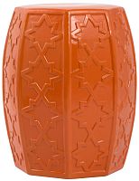 керамический столик-табурет garden stool оранжевый в Сочи