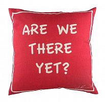 подушка с надписью are we there yet? в Сочи