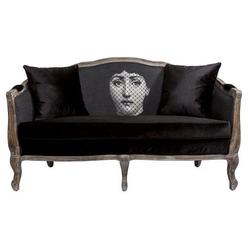 диван «вуаль» fornasetti прямой черный в Сочи