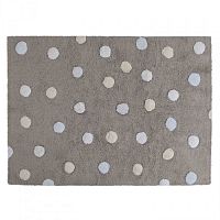 ковер tricolor polka dots серый голубой в Сочи