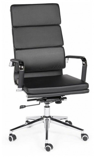 кресло для руководителя norden chairs зуум, обивка: искусственная кожа, цвет: экокожа черная в Сочи