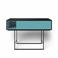 консоль с ящиками на металлических ножках голубая quadro new в Сочи